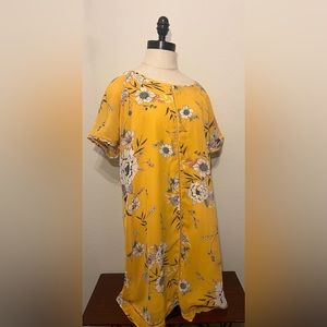 Yellow floral dress